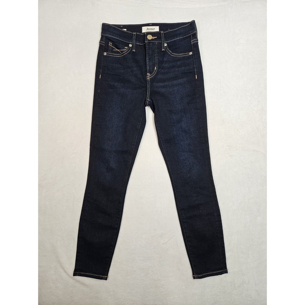 Revtown Jeans Women's Skinny Size 25 Ankle Blue Decade Slim Denim (26x26)